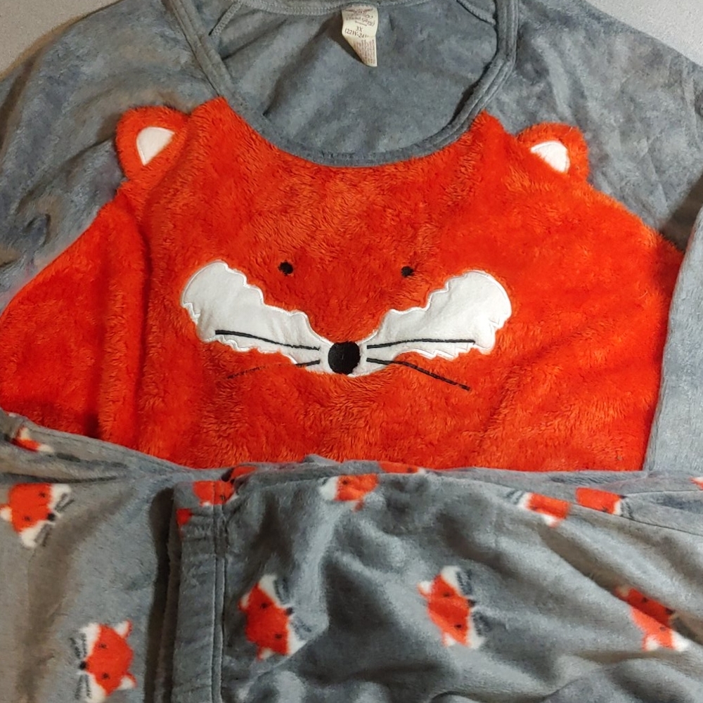 Adorable 2 piece Fox Pajama Set! NWT 3X